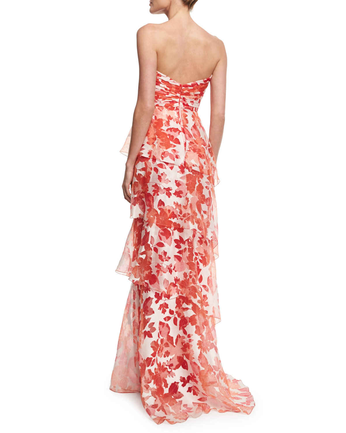 organza floral gown
